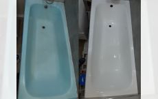 Vopsirea cazilor de baie fontă(Ciugun),metal,acril Ekopel 2k !!! durata 20 ani. реставрация ванн