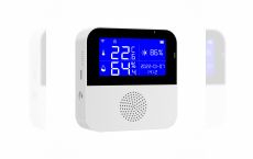 Умный Wi-Fi датчик температуры и влажности с часами и календарем, Tuya Smart.